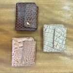 Carteira Croco Rose, Croco Taupe e Marron